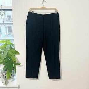 Everlane Black Wool Cropped Trouser Pants Size 2